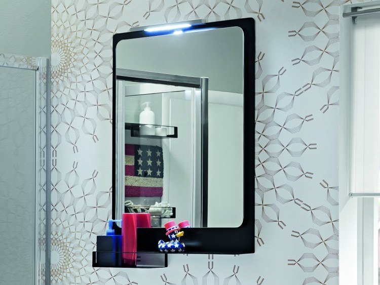 badeværelse-spejl-arblu-hito-led-over-sort-afrundet-tapet-mønster