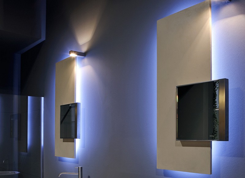 Badeværelse spejl-belysning-LED-integreret-lampe-moderne
