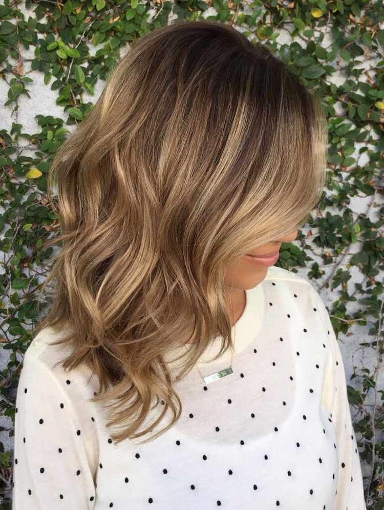 balayage blond brun blond højdepunkter