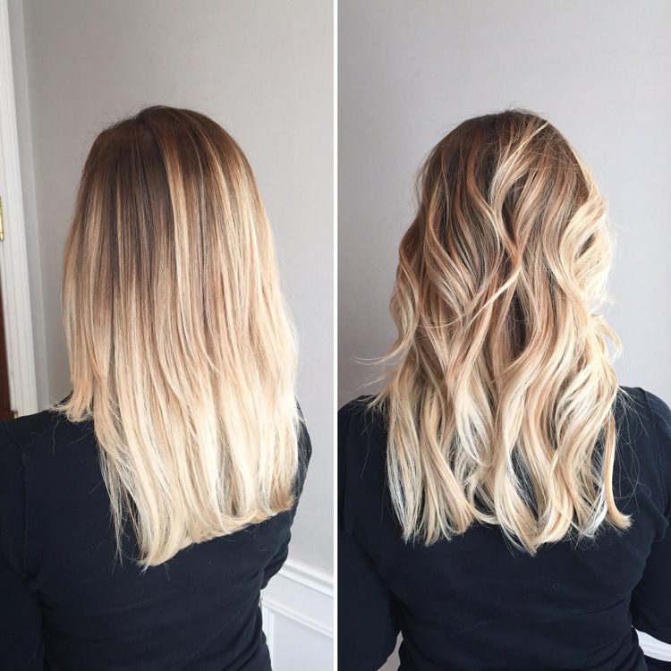 balayage-blond-brun-stil-bølger