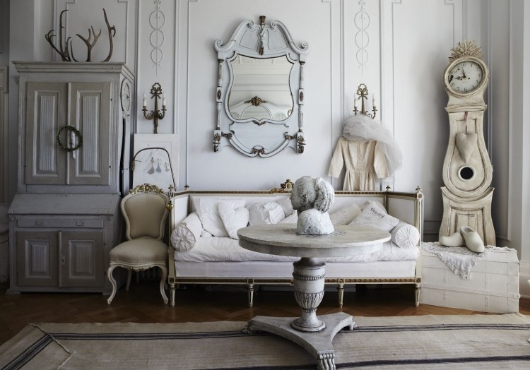 barok-møbler-moderne-vintage-hvid-canape-stuk bord