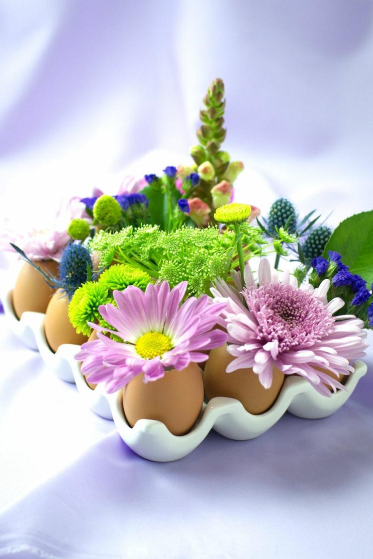 Æggeskal håndværk ideer kan laves hurtigt og let om foråret
