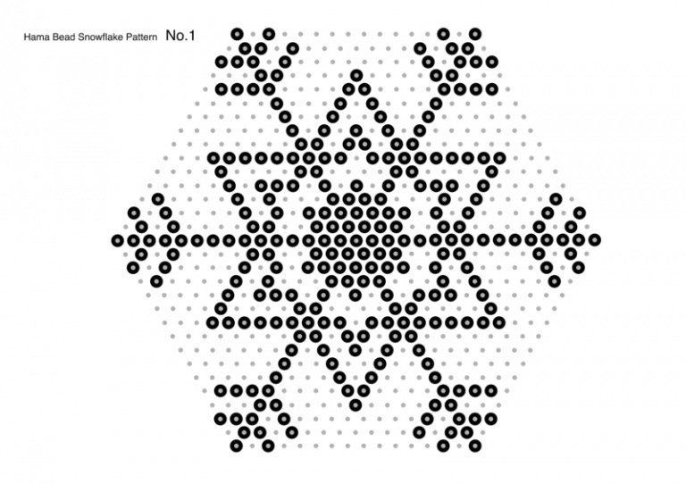 Tinker jernperler skabelon snefnug idé romantisk dekoration