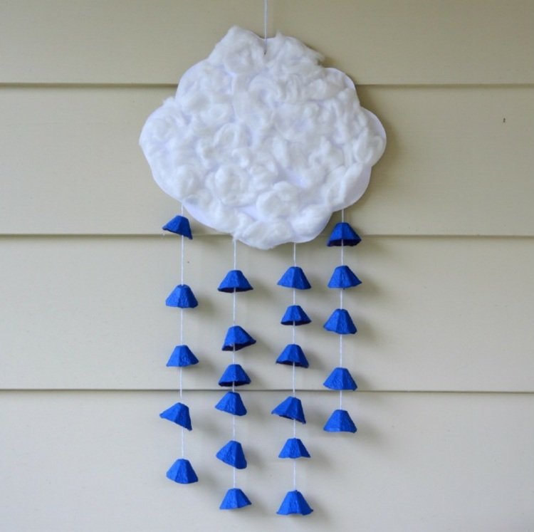 tinker-æggekarton-smuk-mobil-sky-regn-dråber-blå-vatter
