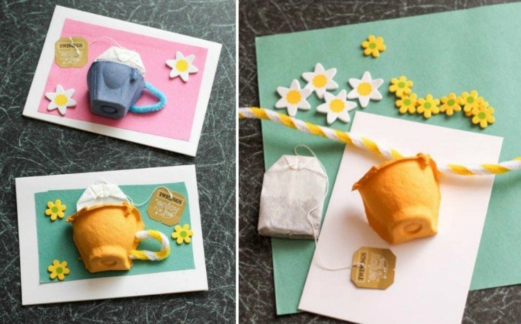 Tinker-æggekarton-lykønskningskort-gave-tekop-tepose-blomster