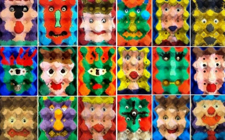 tinker-æg-karton-pixel-billeder-idé-børn-gør-selv-akrylmaling