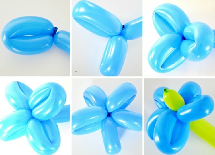 Instruktioner til en buket balloner som en gaveide