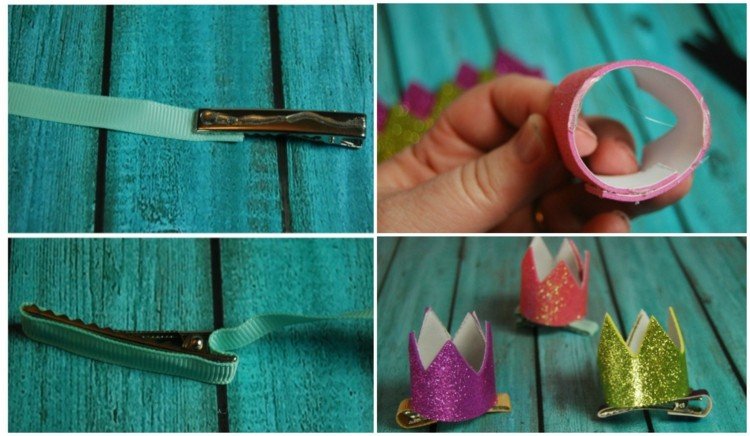 Håndværk-skum-gummi-piger-børn-selvfremstillede-hairclip-krone-instruktioner