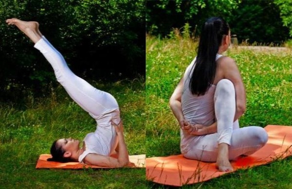 Belly away stearinlys holdning yoga avanceret valg