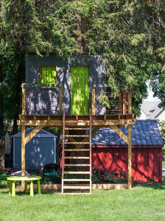 drømmehus til børn-bygge trædør-male-ideer