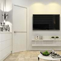valkoiset seinät talon sisustuksessa minimalismin tyyliin