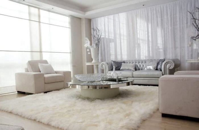 hvit sofa i stuen design