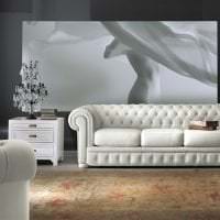 hvid sofa stil stue billede