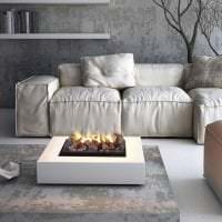 hvid sofa i værelse stil foto
