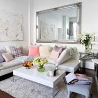 hvid sofa i rummet design billede