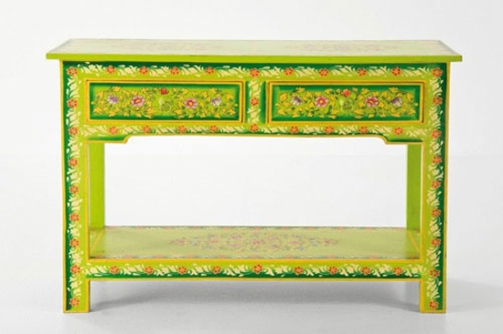 sjove-malede-møbler-skrivebord-blomstermotiver