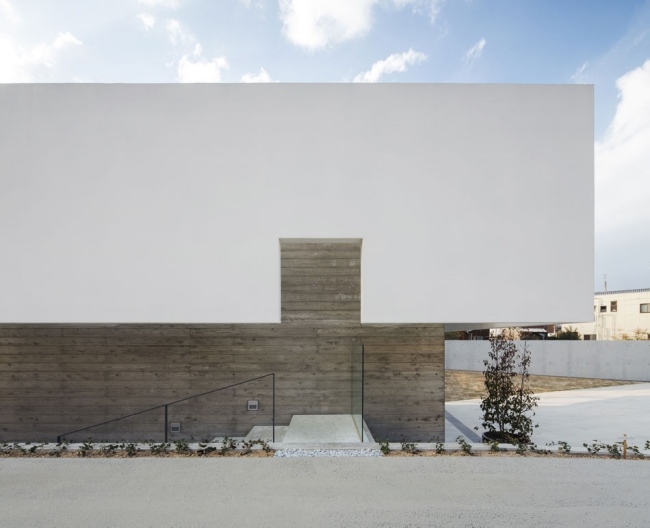 Ydervægsbeklædning-betonhus-moderne fladt tag