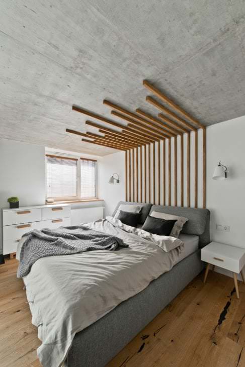 stil tavan cu beton în apartament