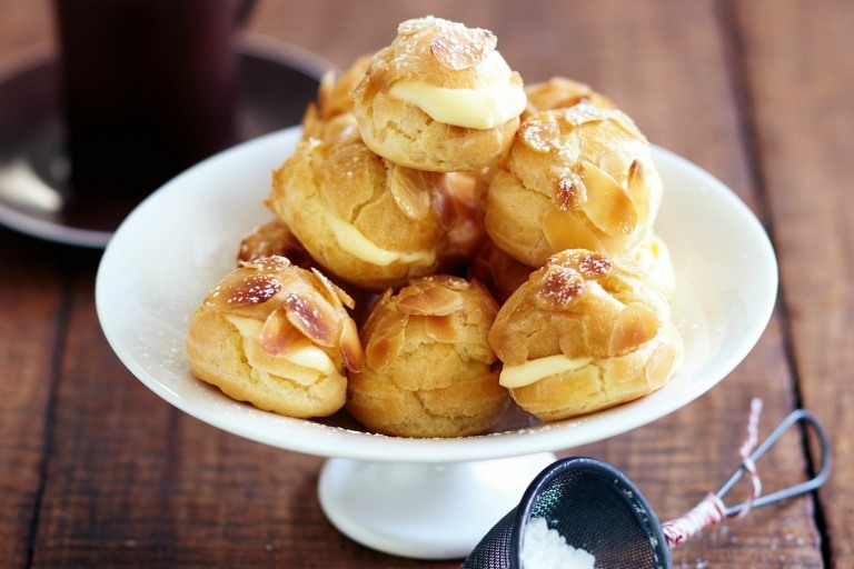 Muffins Vanille Fyldning Mandler Honning Cupcakes