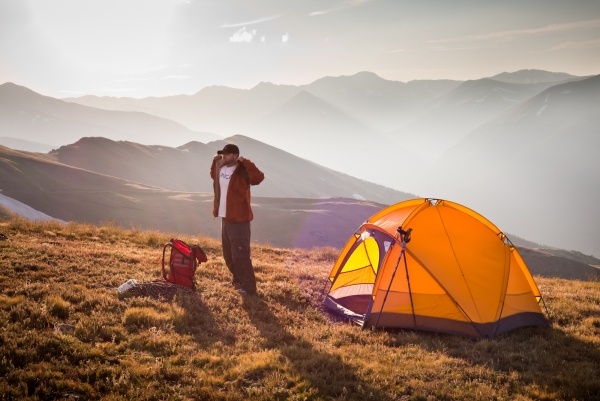 Ekspeditionstelt Udendørs telt Orange-Camping