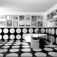 טפט שחור בפנים המטבח בסגנון צילום אלקטרי