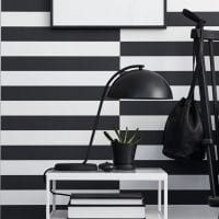 schwarze Tapete im Küchendesign im Stil des futuristischen Bildes