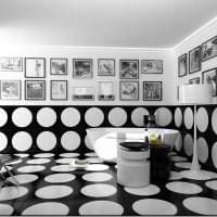elegáns nappali belső tér fekete -fehér képen