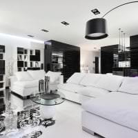 elegáns nappali stílusú fekete -fehér kép
