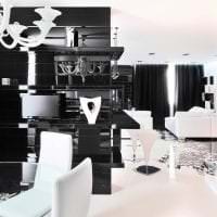 gyönyörű konyhai stílusú fekete -fehér színű kép