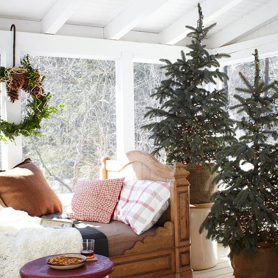 Gran træ soveværelse dekoration blomsterkrukke Jul ornament stue vindue