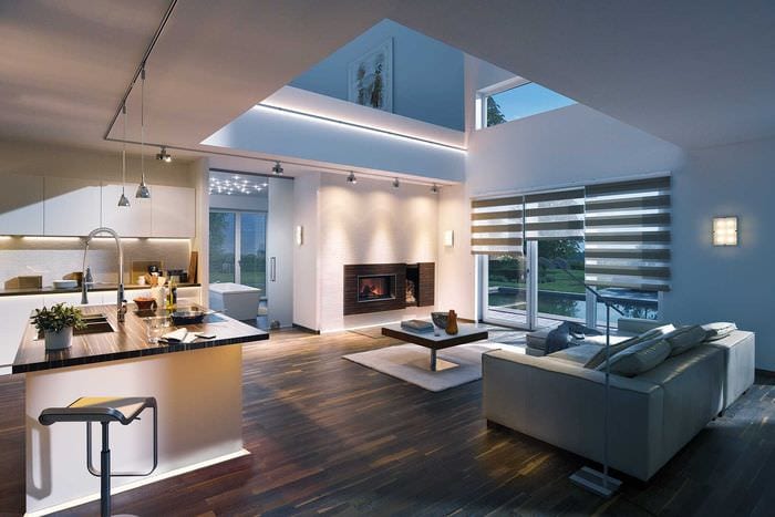 muligheten til å bruke lys design i et vakkert interiør i hjemmet