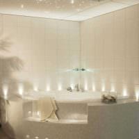 en variant av bruk av lys design i et vakkert interiør i et leilighetsbilde