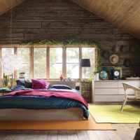 Интериор на спалня в еко-стил