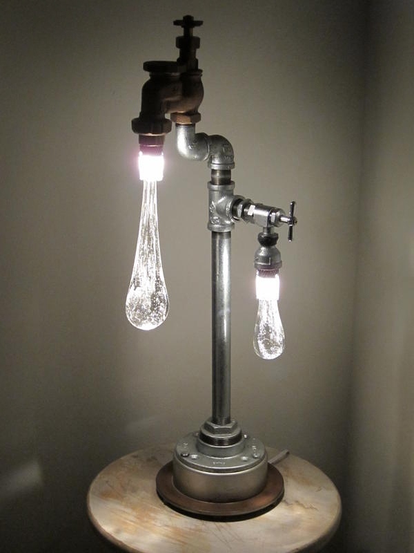 led lampe-chic industriel-steampunk bordlampe design