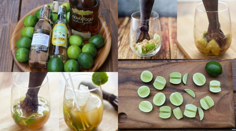 Caipirinha opskrift original forberedelse Brasilien Lime Rørsukker Coctail Sommer.