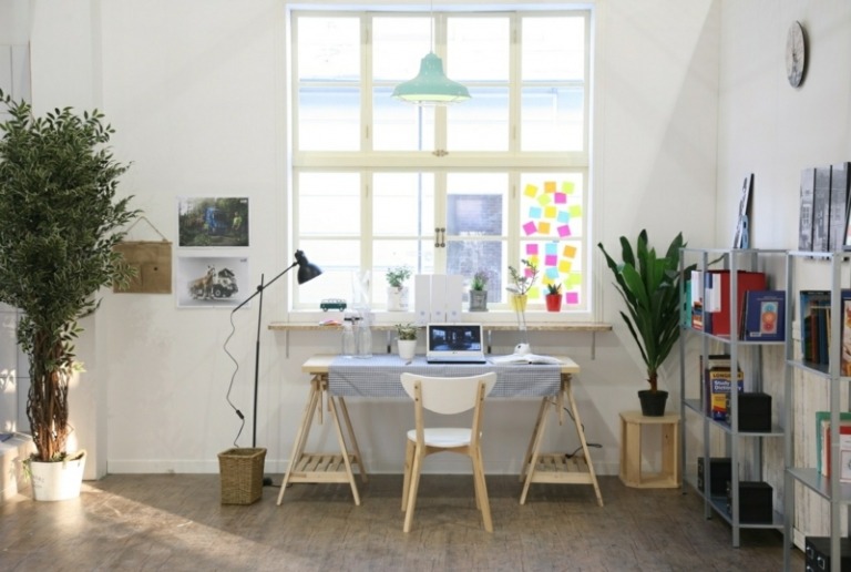 Hjem-kontor-korrekt-design-skrivebord-møbler