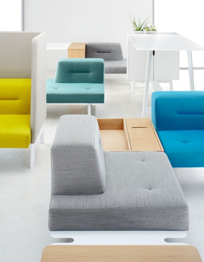 Moderne kontormøbler-det modulære møbelsystem-lægger til ved Grosch Studio