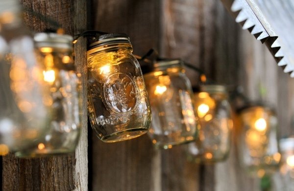 Glasdekoration til haven-gør-det-selv-belysning-eventyrlys