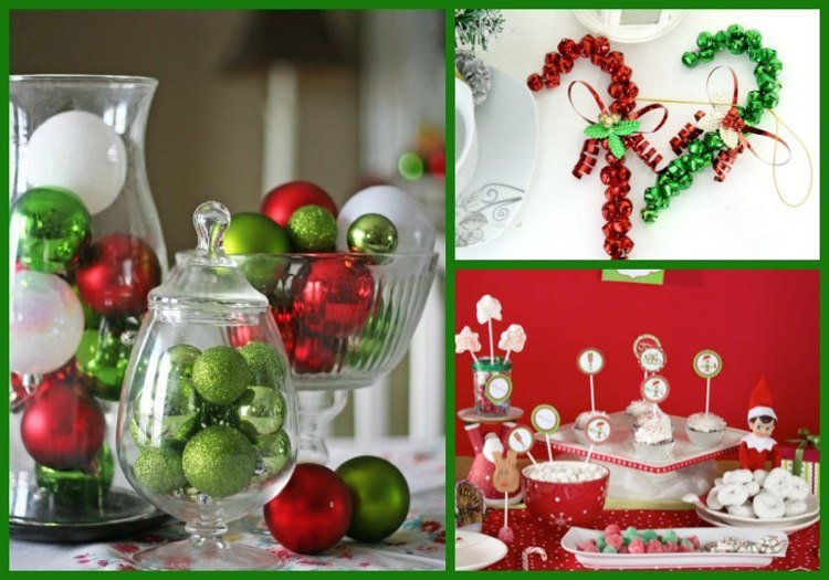 dekoration-jul-trend-farver-rød-grøn-hvid-borddekoration