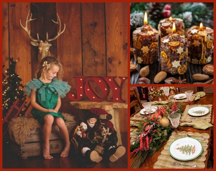 deco-jul-trend-farver-rød-gemu% cc% 88tlich-rustik-træ-bord-dekoration-kanel