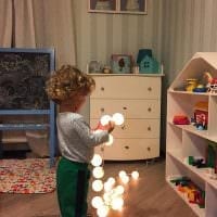 myšlenka světlé dekorace fotografie dětského pokoje