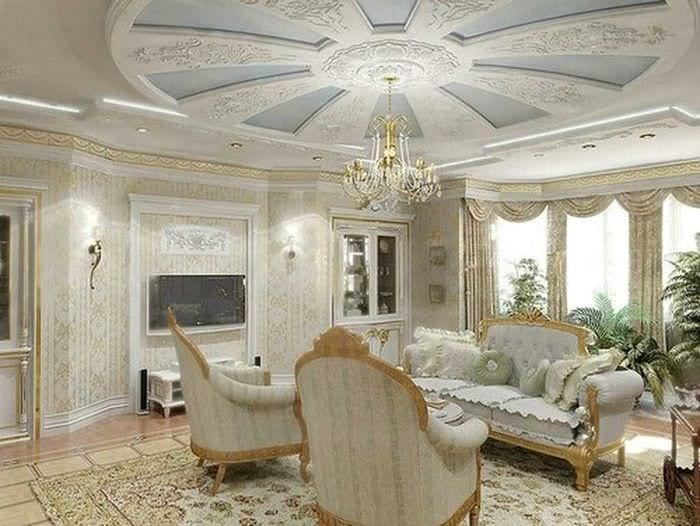 класическа декорация на тавана с щампа