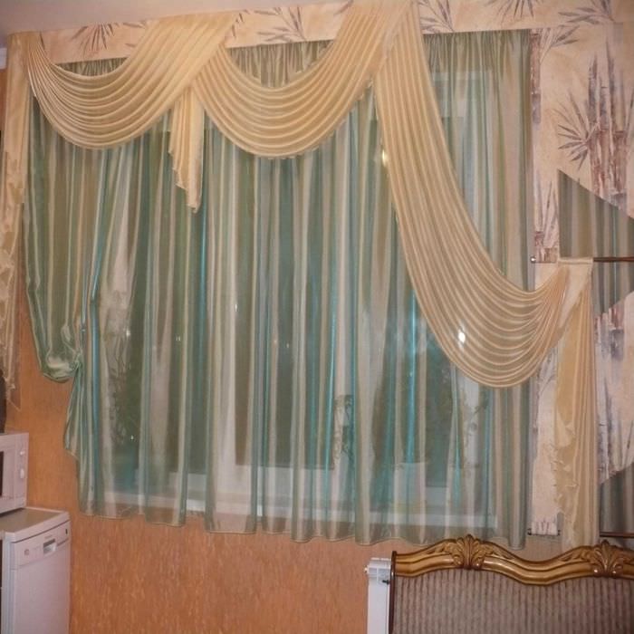 ideen om den originale dekoration af gardiner med egne hænder