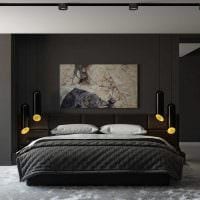 alternativ för vacker dekoration av sovrummet design foto