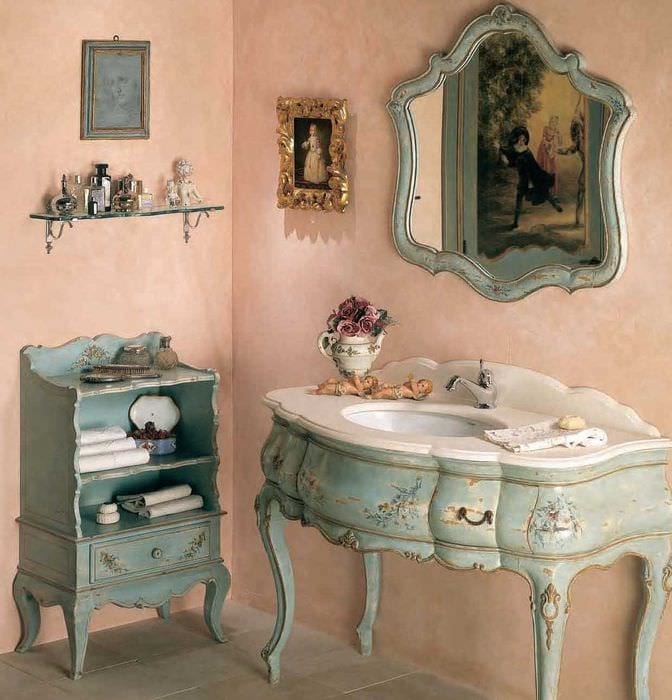 uvanlig dekorasjon av interiøret i et rom i stil med Provence