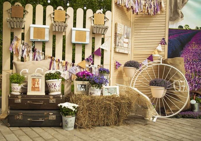 original dekorasjon av interiøret i leiligheten i stil med Provence