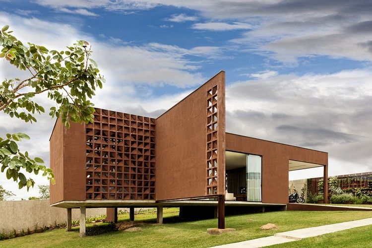 Dekorativ facade design hus-skråning stålkonstruktion