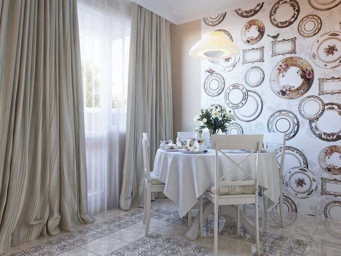 идеята за красив интериор на хола с декоративни плочи на стената