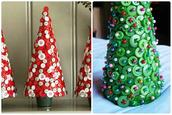 مثال على إنشاء شجرة عيد الميلاد غير العادية من الورق بيديك