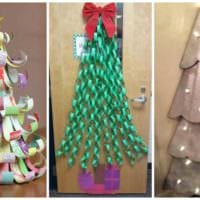Opțiune DIY pentru crearea unui pom de Crăciun strălucitor din fotografie de hârtie